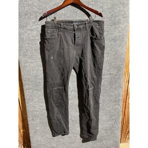 Scotch & Soda Ralston Jeans Mens 36x32 Gray Distressed Slim Tapered Denim